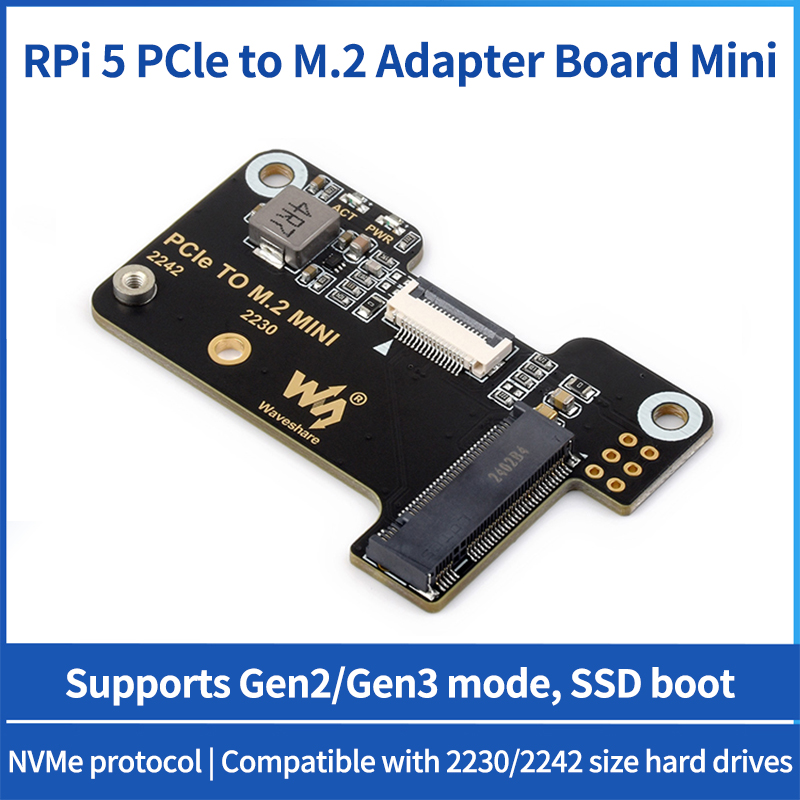 Pi 5 Case - Adaptor Mini Raspberry Pi, 5 PCIe