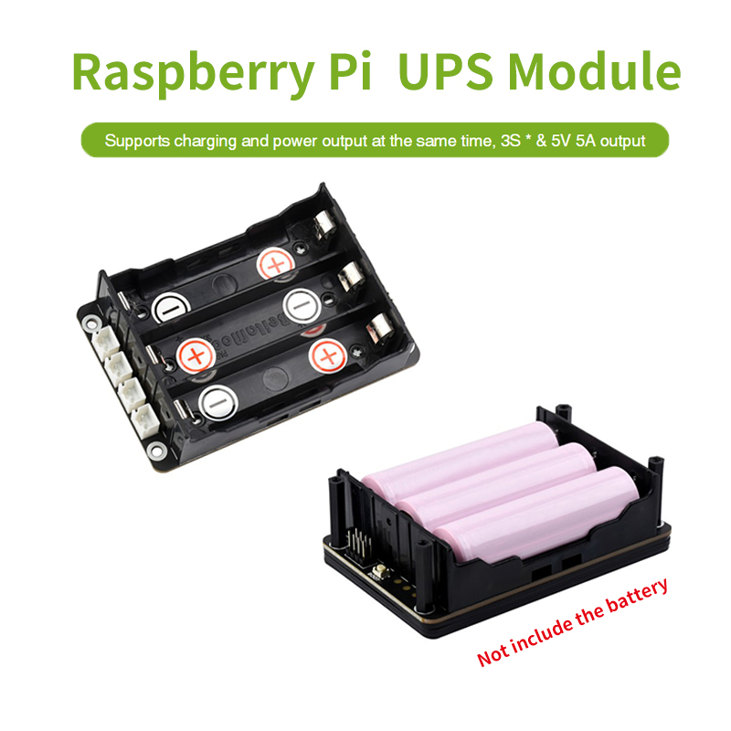 Pi Power Supply - Raspberry Pi topi 5 UPS mendukung