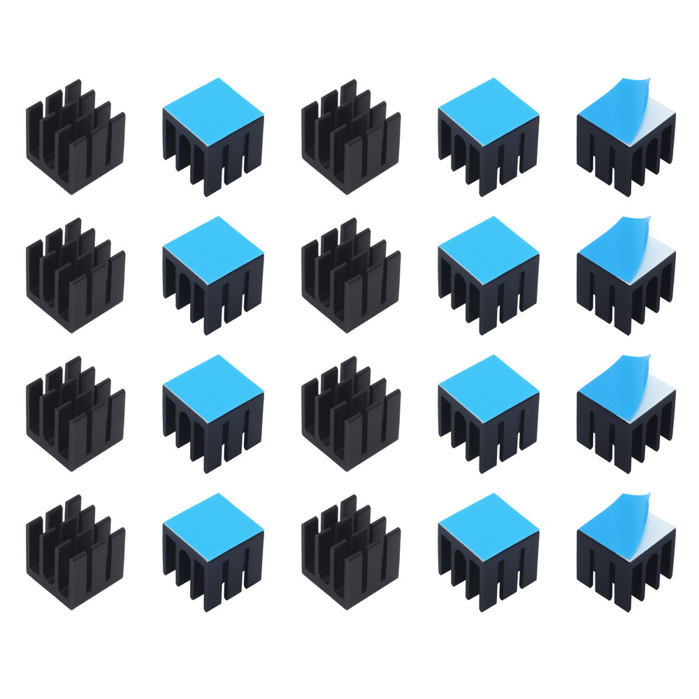 Pi Power Supply - 12X12X12Mm 50 Buah Aluminum Heatsink Radiator