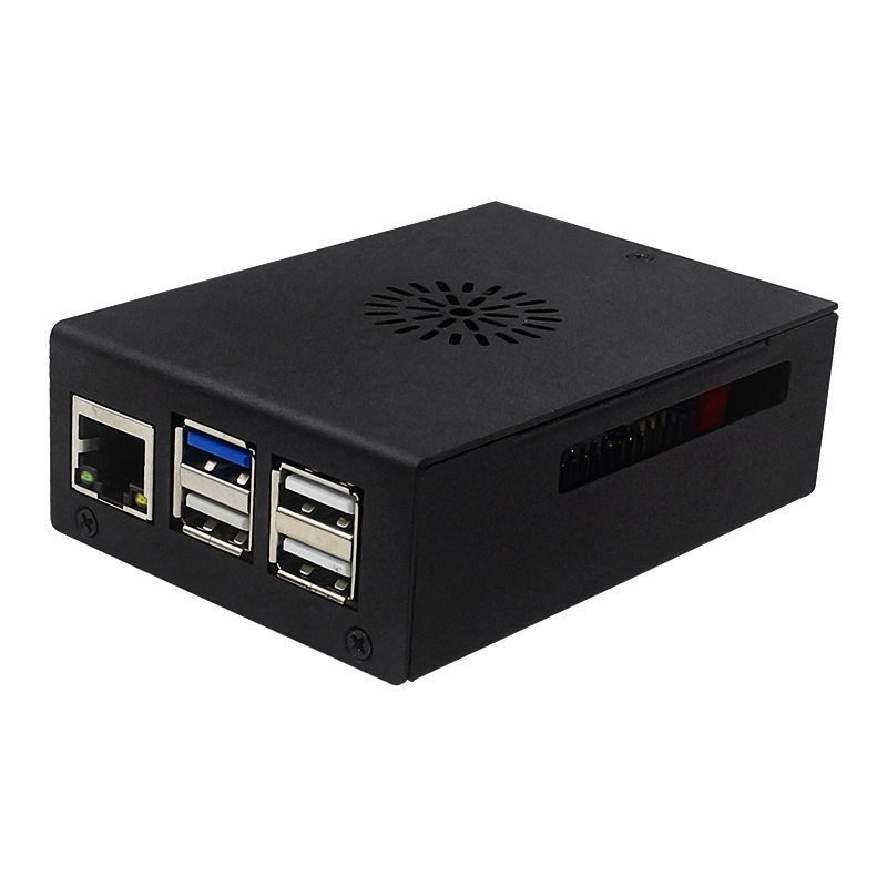 Casing Pi 5 Max oranye dengan  - Pi 5 Case ulasan dan harga