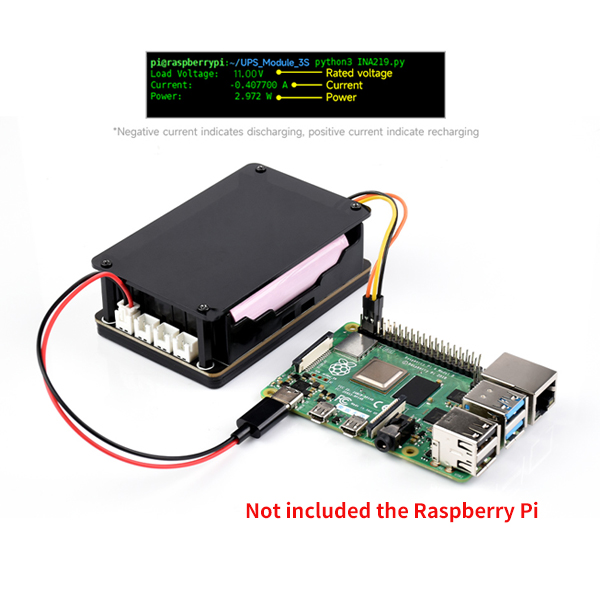 Raspberry Pi topi 5 UPS menduk - Pi Power Supply ulasan dan harga