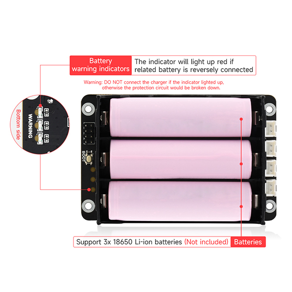Raspberry Pi topi 5 UPS menduk - Pi Power Supply ulasan dan harga