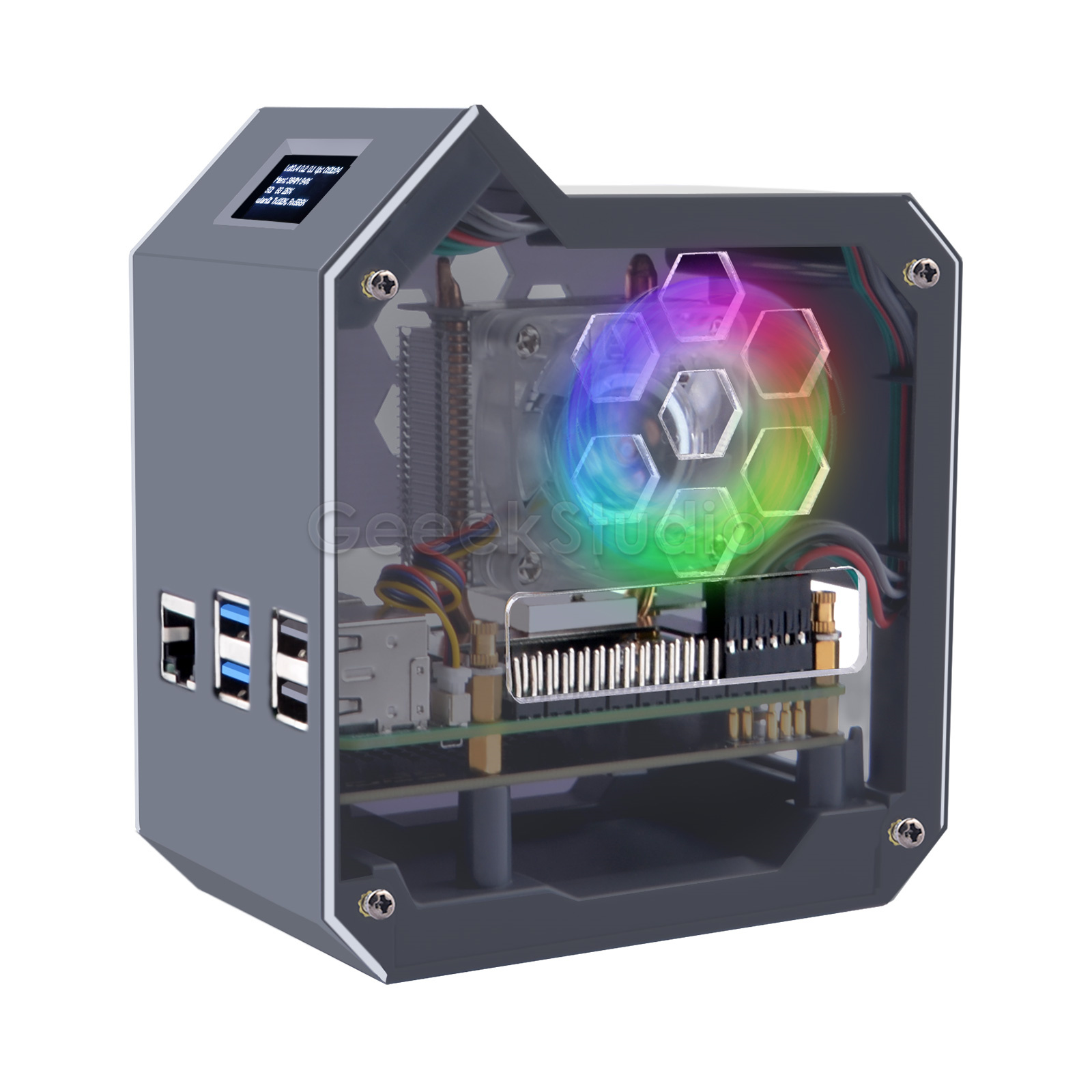 N07 Minitower NVMe NAS Kit unt - Pi 5 Case ulasan dan harga